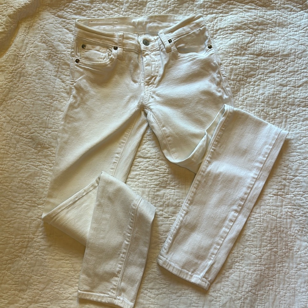 Like new Ralph Lauren Denim & Supply white Skinny jeans